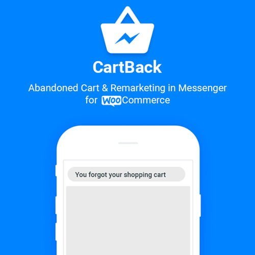 CartBack-WooCommerce-Abandoned-Cart-Remarketing-in-Facebook-Messenger.jpg CartBack - WooCommerce Abandoned Cart & Remarketing in Facebook Messenger - Image 1