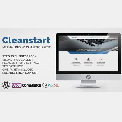 cleanstart.jpg Corporate Business WordPress Theme - Cleanstart - Image 1