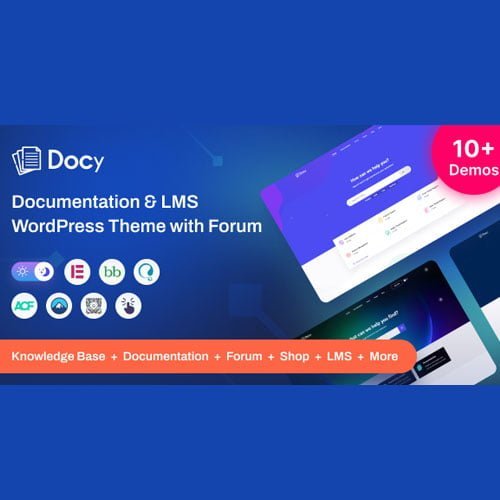 Docy - Premium Documentation, Knowledge base & LMS WordPress Theme with Helpdesk Forum