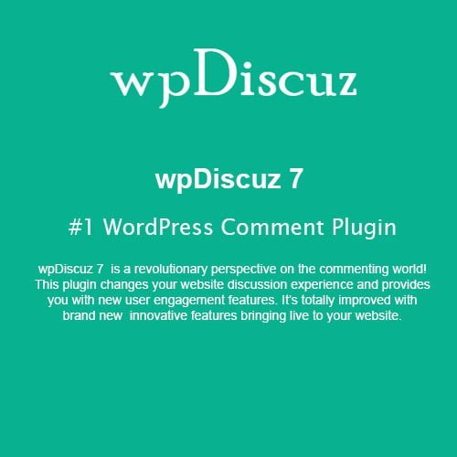 wpDiscuz - #1 WordPress Comment Plugin